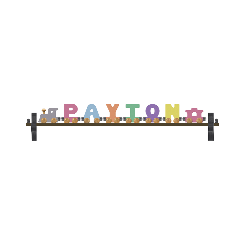 NameTrains Pastel Letters Name