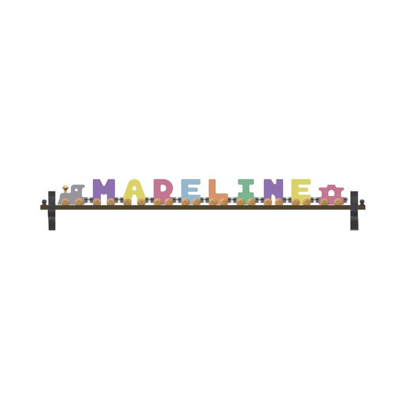 NameTrains Pastel Letters Name