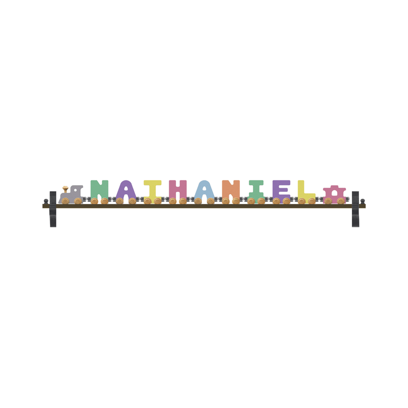 NameTrains Pastel Letters Name
