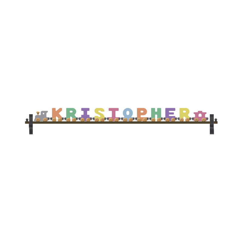 NameTrains Pastel Letters Name
