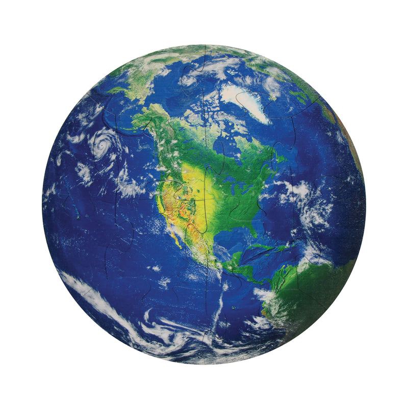 Earth Shaped Jigsaw Puzzle