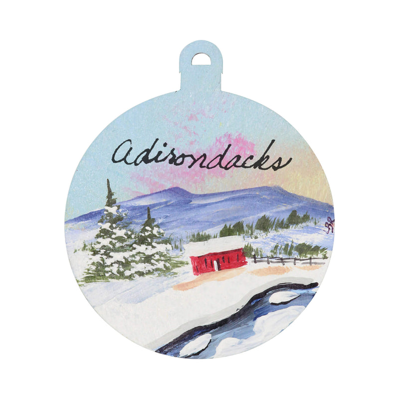 Ball Handpainted Ornament with Lettering